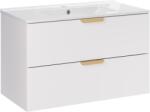 Comad Set lavoar Comad Lava UM-CFP LAVA 80D DP, dulap Comad Aster White ASTER WHITE 82-80-46-2S (SETASW80CMLAVA)