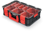 Prosperplast Modular Solution 15 Szerszámosláda Rendszerező 8 Kivehető Tárolóval Fekete-Piros, 6db-os csomag (KMS553515B)