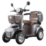 W-TEC Négykerekű elektromos moped W-TEC Lubica II, LCD kijelző, 3 sebességi mód, biztonsági riasztó szürke (30445-1)