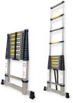 Haina HB-6391 Teleszkópos Alumínium Létra, 6.2 méter, 150kg teherbírású