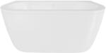 Besco Volya fal mellé szerelhető fűrdőkád 140x75 cm ovális fehér #WKV-140-WB (#WKV140WB)