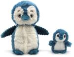 Les Deglingos-ptipotos PTIPOTOS Pinguin de pluș Iglou albastru - mama cu puiul (SL75202)