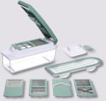 5five Simple Smart Kézi szeletelő, 55 Simply Smart, polipropilén / fém, 8 tartozék, 14, 5 x 32 x 11, 5 cm, zöld (128790)