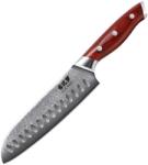 Gudaro -Damaszkuszi Santoku konyhakés KENSHO 7", 67 rétegű acél, hossza 17, 5cm GD1002-E (GU0014)