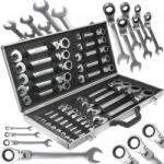 MAR-POL Csuklós racsnis csillag-villás kulcs készlet 6-32mm 22db-os MAR-POL (M58610)