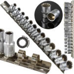 MAR-POL Spline dugókulcs klt. 13db-os 1/4" 4-14mm (M66419) (M66419)
