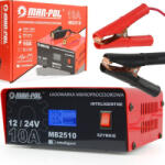 MAR-POL Akkumlátor töltő 12-24V 10A Digitális (M82510) (M82510)