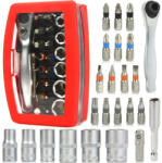 MAR-POL Bit 1/4" klt. 24 db-os + racsni (M66308) (M66308)