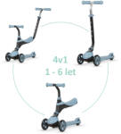 Qplay Sema 2in1 Gyerek Futóbicikli És Roller Blue - Átalakítható Tanuló Jármű 1-6 Éves Korig 50kg Terhelhetőséggel