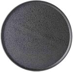 Made in Japan Farfurie pentru cină ASPHALT SLAB 24 cm, negru, ceramică, MIJ (MIJC0494)
