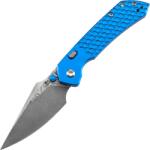 Tenable Knives Fenrir Damascus, Aluminiu Anodizat Albastru Închis + Solzi de Pește