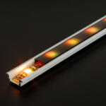 Phenom LED aluminium profil sín - 2000 x 23(17) x 8 mm - süllyeszthető U profil - fehér Phenom 41011A2-WH (41011A2-WH) - tutiar