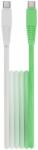  Setty - Type-C (USB-C) / Type-C (USB-C) menta-fehér szövet kábel 1, 5 m, 15W