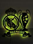 LaserGroot Hala Madrid Herb Fc Real Madrid 3D Labdarúgás Led éjszakai lámpa XL Ajándék (LaserGroot)