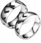  Acélgyűrűk 2 db-os unisex méret 23 (B09FS6NZR5)