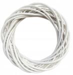 Vipolimex Fonott koszorú Fehér Átmérő 30 cm Fonott Virágos Alap (LH2319-30-WH)