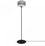 Kaja Lighting Lampadar Campo, 1xE27, H155cm, D30cm, metal negru, sticlă fumurie (K-5665)