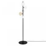 Kaja Lighting Lampadar Saturno, 5xG9, H150cm, D35cm, metal negru, sticlă transparentă (K-5698)