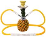 Atomic Ananász Shisha 2 csöves vízipipa 30 cm - sárga, dekoratív ananász dizájn (AT-0230675)