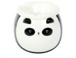  Panda hamutartó - szélálló kerámia, fekete-fehér, fedeles (M-23024-panda)
