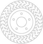 TRW DF6206 Féktárcsa, Szellőztetett, 5 lyukú, 294mm, Fekete, Lakkozott