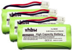 VHBW Vezetékes telefon akkumulátor 60AAAH2BMJ, BC102906, 87C, BT-34H, T377 - 800 mAh 2, 4 V NiMH