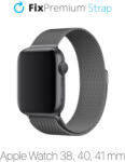 FixPremium - Curea Milanese Loop pentru Apple Watch (38, 40 & 41mm), graphite