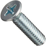  Süllyesztett fejű kereszthornyos csavar M4x16mm DIN 965 horganyzott (KOE-965416)