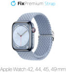 FixPremium - Curea Solo Loop pentru Apple Watch (42, 44, 45 & 49mm), light blue