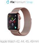 FixPremium - Curea Milanese Loop pentru Apple Watch (42, 44, 45 & 49mm), rose gold