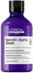 L'Oréal Serie Expert Keratin Alpha Sleek szulfátmentes simitó sampon, 300 ml - hajvarazs