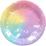 Wiky Papír parti tálcák Pasztel 23 cm 6 db-os csomag