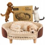 Pets heaven Kanapé Kutya és Macska Kordbársony fekhely puha kényelmes kanapé L 53x44 (Legowisko dla psa kota sofa leżanka posłanie)