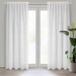EUROFIRANY Simone fényáteresztő függöny sima voile anyagból mennyezeti sínhez Fehér 140x300 cm - homeandstyle - 4 848 Ft