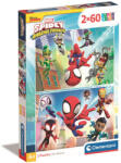Clementoni Puzzle 2x60 Super Color Marvel Spidey and His Amazing Friends Clementoni 21625