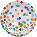 Wiky Papír partitányérok Dots 23 cm 6 db-os csomag Stílusos rendezvényekre