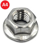 Koelner - Rawlplug Recézett talpas anya M8 A4 saválló DIN6923