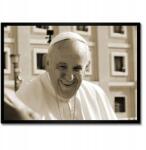 ZeSmakiem Poszter fekete keretben 70x50 Ferenc pápa (H10567Z_RAPL1G_70x50cm OR)