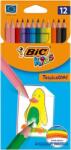 BIC Színes ceruza készlet, BIC KIDS "Tropicolors", 12 különböző szín (BC83256611)