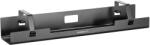StableDesk Organizator cabluri sub birou metalic, 100 cm, Tip tavita, Usor detasabil, Montaj cu suruburi in blat - Negru (SD-103-L-NE)