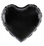 Viva Fólia lufi szív 45 cm fekete
