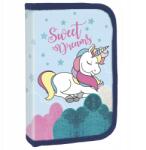 DERFORM Egyszintes tolltartó Unicorn Sweet Dreams összecsukható fiókkal (PWJJR12)