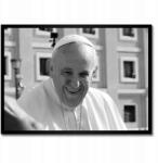 ZeSmakiem Poszter fekete keretben 70x50 Ferenc pápa (H10566Z_RAPL1G_70x50cm OR)