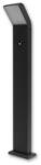 Masterled Clark 12 W-os natúr fehér 80 cm magas fekete állólámpa mozgásérzékelős (3699)