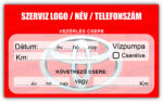gigastore Toyota - Vezérlés csere szerviz matrica 10x6 cm saját logóval : Színek - Special