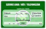 gigastore Skoda - Vezérlés csere szerviz matrica 10x6 cm saját logóval : Színek - Szürke