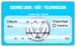 gigastore Volkswagen - Vezérlés csere szerviz matrica 10x6 cm saját logóval : Színek - Szürke