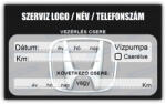 gigastore Honda - Vezérlés csere szerviz matrica 10x6 cm saját logóval : Színek - Piros