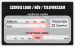 gigastore Suzuki - Vezérlés csere szerviz matrica 10x6 cm saját logóval : Színek - Szürke