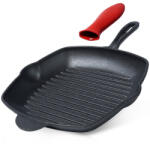 Vilde Négyzet alakú öntöttvas grillserpenyő szilikon nyélvédővel - CAST LINE 28×28 cm (199045)